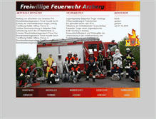 Tablet Screenshot of feuerwehr-arzberg.de